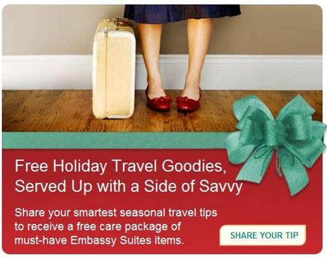 FREE IS MY LIFE: FREE Holiday Travel Care Package from Embassy Suites ...