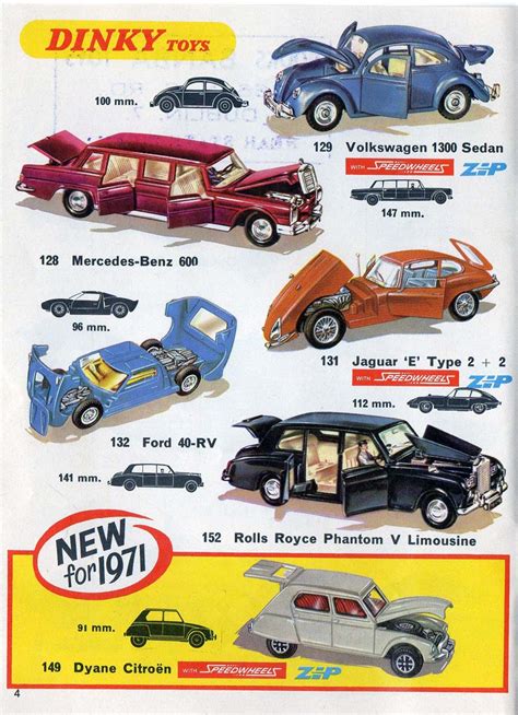 Dinky Toys Catalogs 1971 catalog