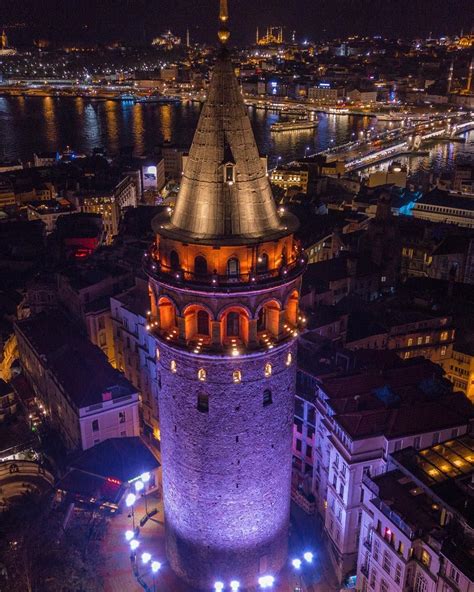 Galata Tower in İstanbul by Halit Bilen. Photographer: Halit Bilen (instagram.com/bildrone ...