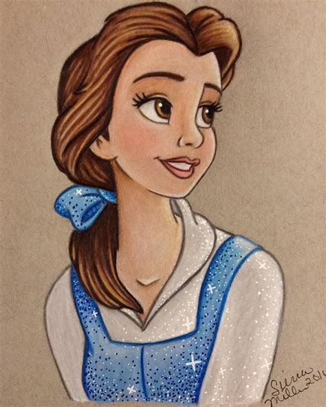 Belle 💙💙beautiful drawing by @snmdrawings #beautyandthebeast #beautyisfoundwithin #whocou ...