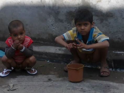 indian open toilet | two childs are doing potty(sh*t) outsid… | Flickr