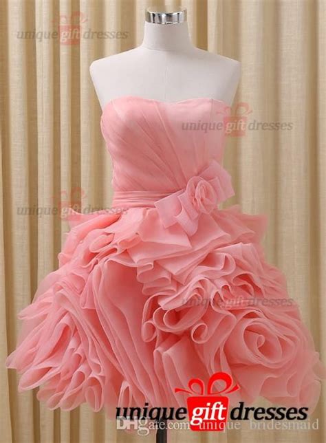 Youthful Modern Graduation Dresses Ball Gown Sweetheart Short Prom Dresses Organza Bow W2954 ...