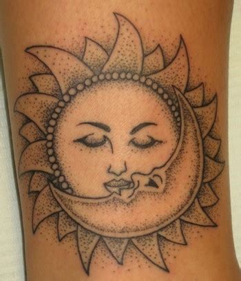 Tattoo art: Sun and Moon Tattoos