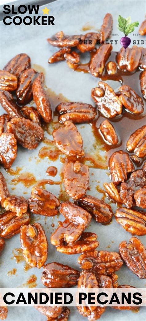 Slow Cooker Candied Pecans | Slow cooker candy, Candied pecans, Most delicious recipe