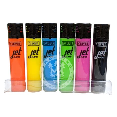 Clipper Jet - Jet Flame Lighters - Bright Series Set of 4 | SMO-KING
