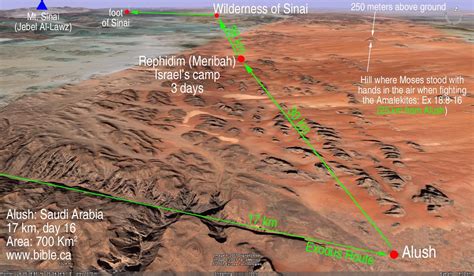 The Exodus Route: Rephidim (Meribah) | Bible history, Biblical, Bible