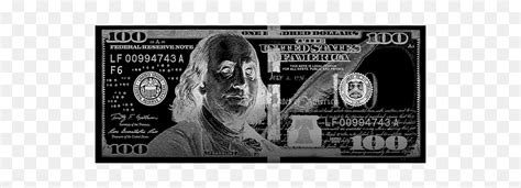 Black 100 Dollar Bills, HD Png Download - vhv