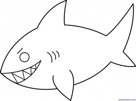 Cute Free Clip Art and Coloring Pages | Shark drawing, Free clip art, Tooth outline