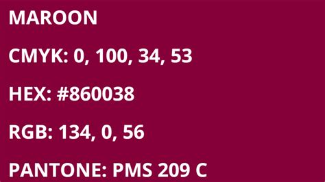 Fordham Rams Team Colors | HEX, RGB, CMYK, PANTONE COLOR CODES OF ...