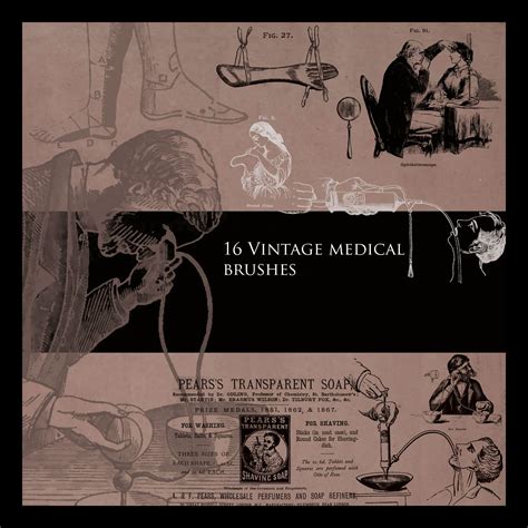 Vintage Medical Brushes Set 1 by FidgetResources on DeviantArt