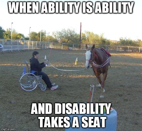 Image tagged in disability,horses - Imgflip