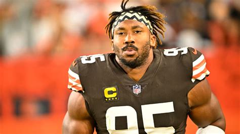Myles Garrett released from hospital after car crash: Cleveland Browns defensive end has non ...