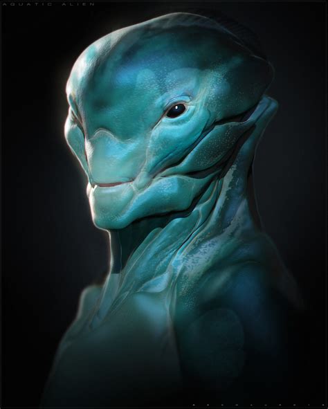 ArtStation - AQUATIC/DESERT ALIENS