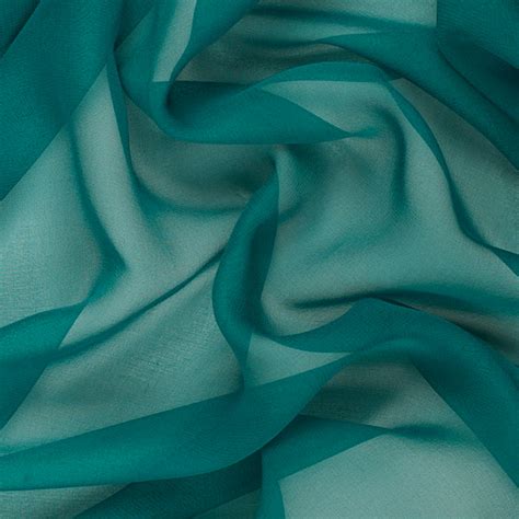 SilkFabric.net > Silk Chiffon > Silk chiffon Fabric, 8mm, 54", Aqua Teal Color Group