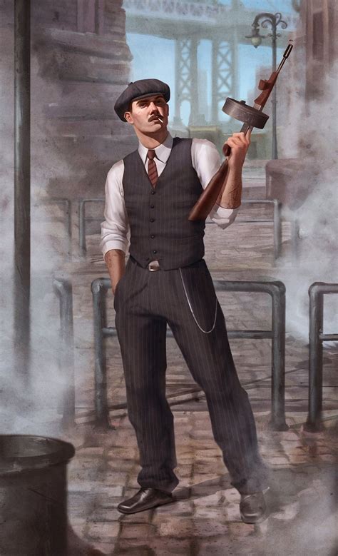 Noir Gangster | Character portraits, Call of cthulhu, Gangster