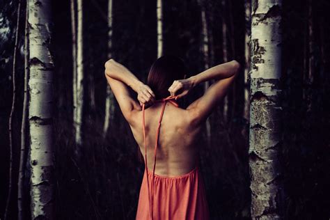 Backless dress in the woods | Get more free photos on freest… | Flickr