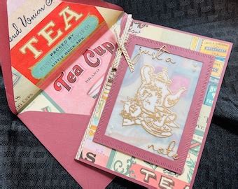Handmade Teapot Card - Etsy