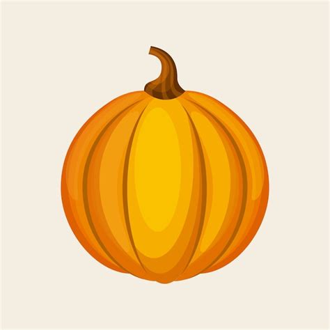 Premium Vector | Yellow pumpkin icon