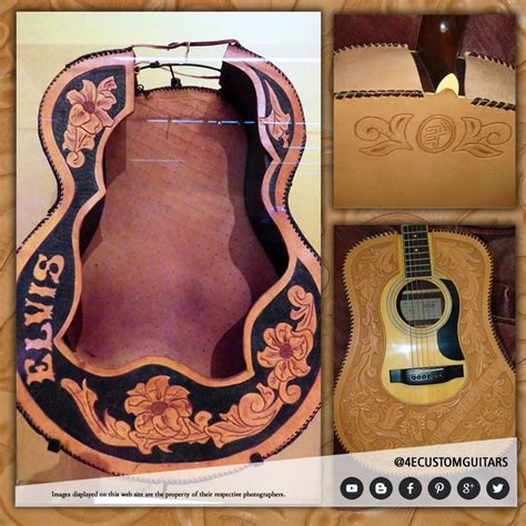 Elvis Presley Custom Leather Guitar Cover