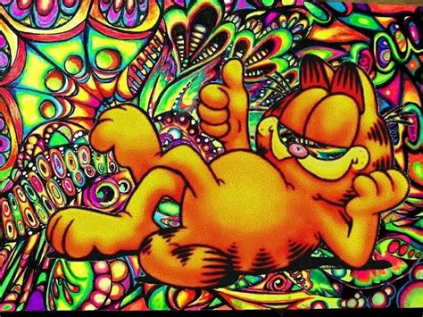 Garfield | Psychedelic, Garfield, Cartoon