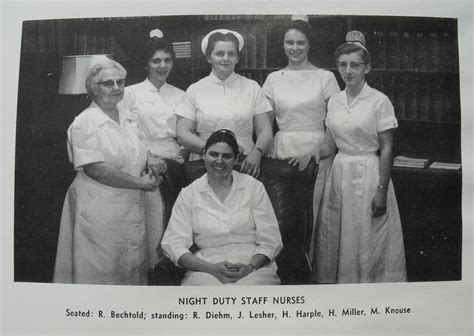 Night Duty Staff Nurses Lancaster General Hospital 1959 | Flickr