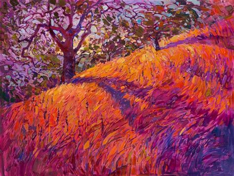 Vibrant Landscape Paintings Use the Color Orange to Capture the Warm ...