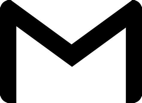 Gmail Logo Black And White Png