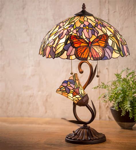 Stained Glass Butterfly Lamp | Wind and Weather