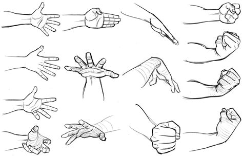 Hands Drawing Reference and Sketches for Artists