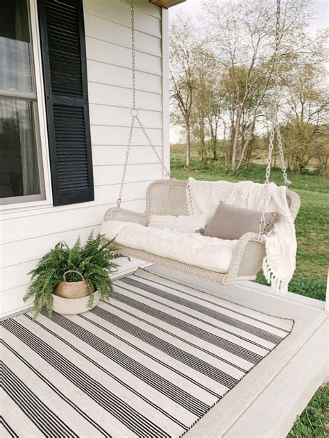 Our Front Porch Swing | Front porch swing, Porch swing bed, Porch swing