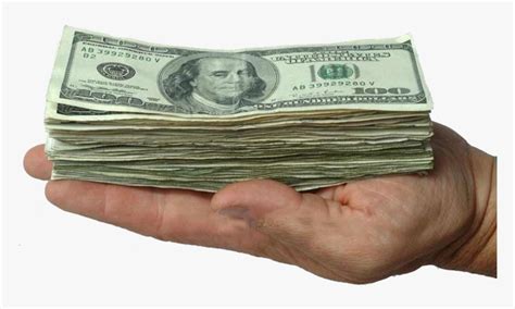 Transparent Cash In Hand Png - Holding Stack Of Money, Png Download ...