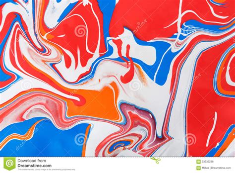Liquid Marbling Acrylic Paint Background. Fluid Painting Abstract Texture Stock Illustration ...