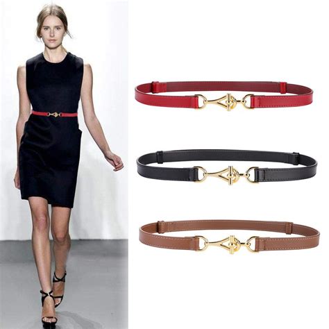 Latest trends women's skinny leather belt - Super X Studio