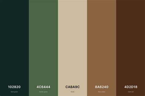 20 Brown Color Palettes With Names And Hex Codes –, 47% OFF