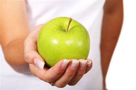 Free Images : hand, apple, fruit, finger, food, green, palm, produce, vegetable, juicy, healthy ...