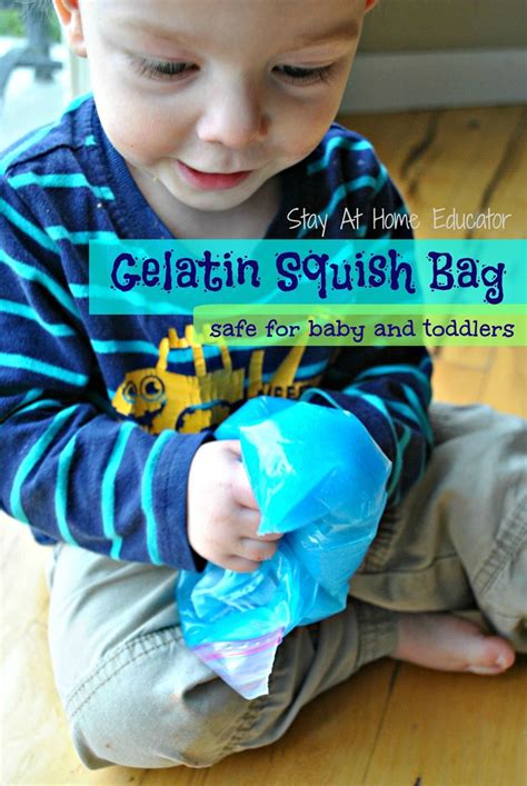 Gelatin Squish Bags - an Edible Sensory Bag for Babies | Sensory bag, Kids sensory, Infant ...