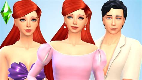 Ariel and Eric [The Little Mermaid] : Create a Sim I Sims 4 - YouTube