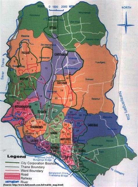 Map of Dhaka City | Bangladesh travel, City map, Dhaka