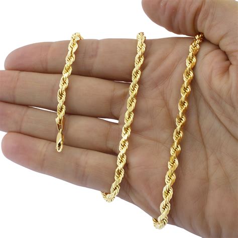 14k Solid Gold Chain Necklace For Sale | semashow.com