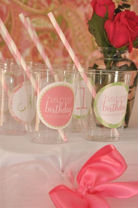 just add a sticker to clear cups and it looks so nice:) | 1st birthday ...