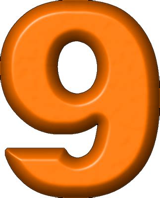 Presentation Alphabets: Orange Refrigerator Magnet 9 | Orange bubbles, Orange, Alphabet and numbers