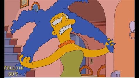 The Simpsons - Marge Shows Off Her Beautiful Hair! - YouTube