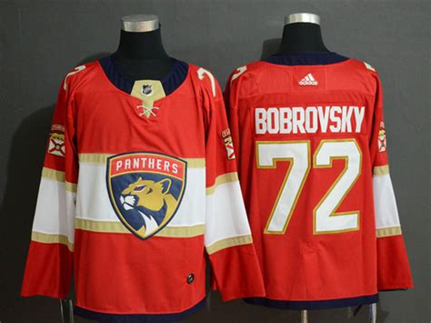 Florida Panthers #72 Sergei Bobrovsky Red Jersey|PANTHERS72R18|Florida Panthers