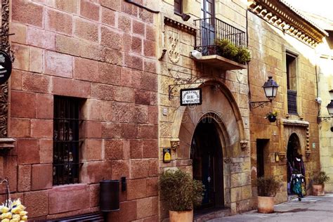 The Architectural Complex Poble Espanyol of the Traditional Architecture of the Country. Created ...