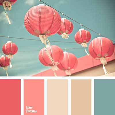 turquoise and coral | Color Palette Ideas