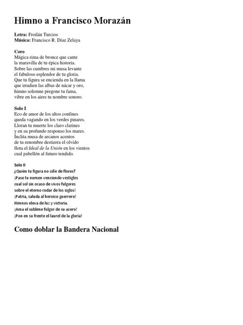 Himno a Francisco Morazán