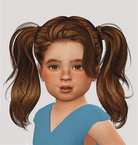 The sims 4 custom content child hair alpha - bdaod
