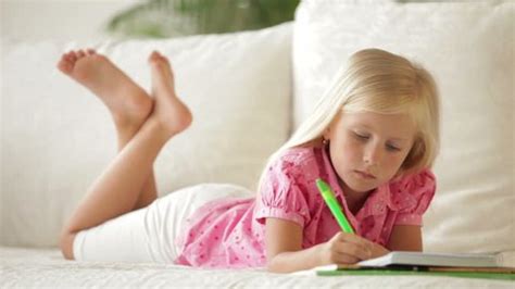 Cute Little Girl Doing Homework Reading Stock Photo 1738827698 ...