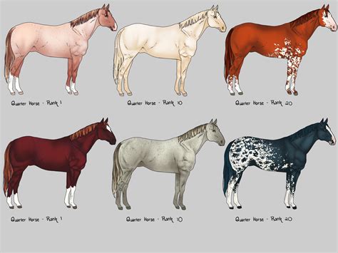 I made some coat color options for Quarter Horses. Because we also need ...