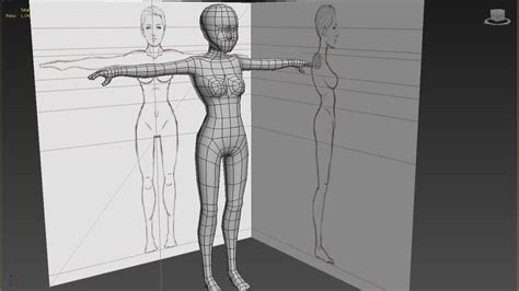 Autodesk 3ds Max Low Poly Base Woman from Box - YouTube